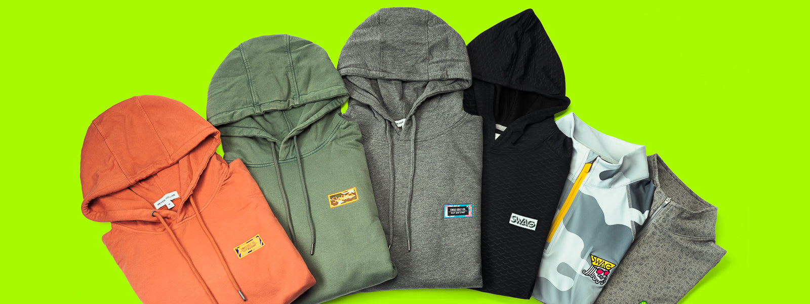 Men's golf performance pullovers and hoodies by Swag Golf Co.