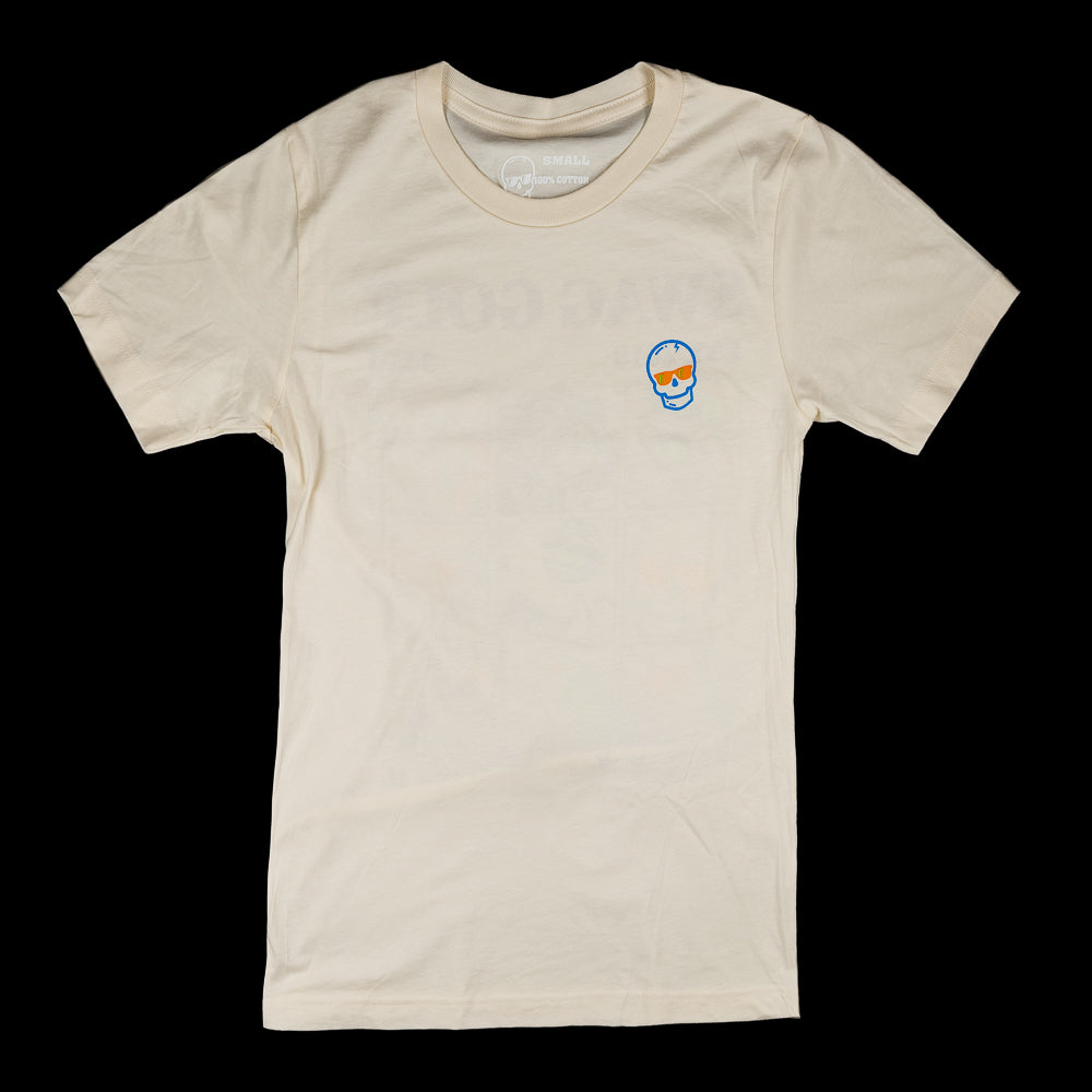 SWAG Golf natural greatest hits short sleeve golf graphic t-shirt.