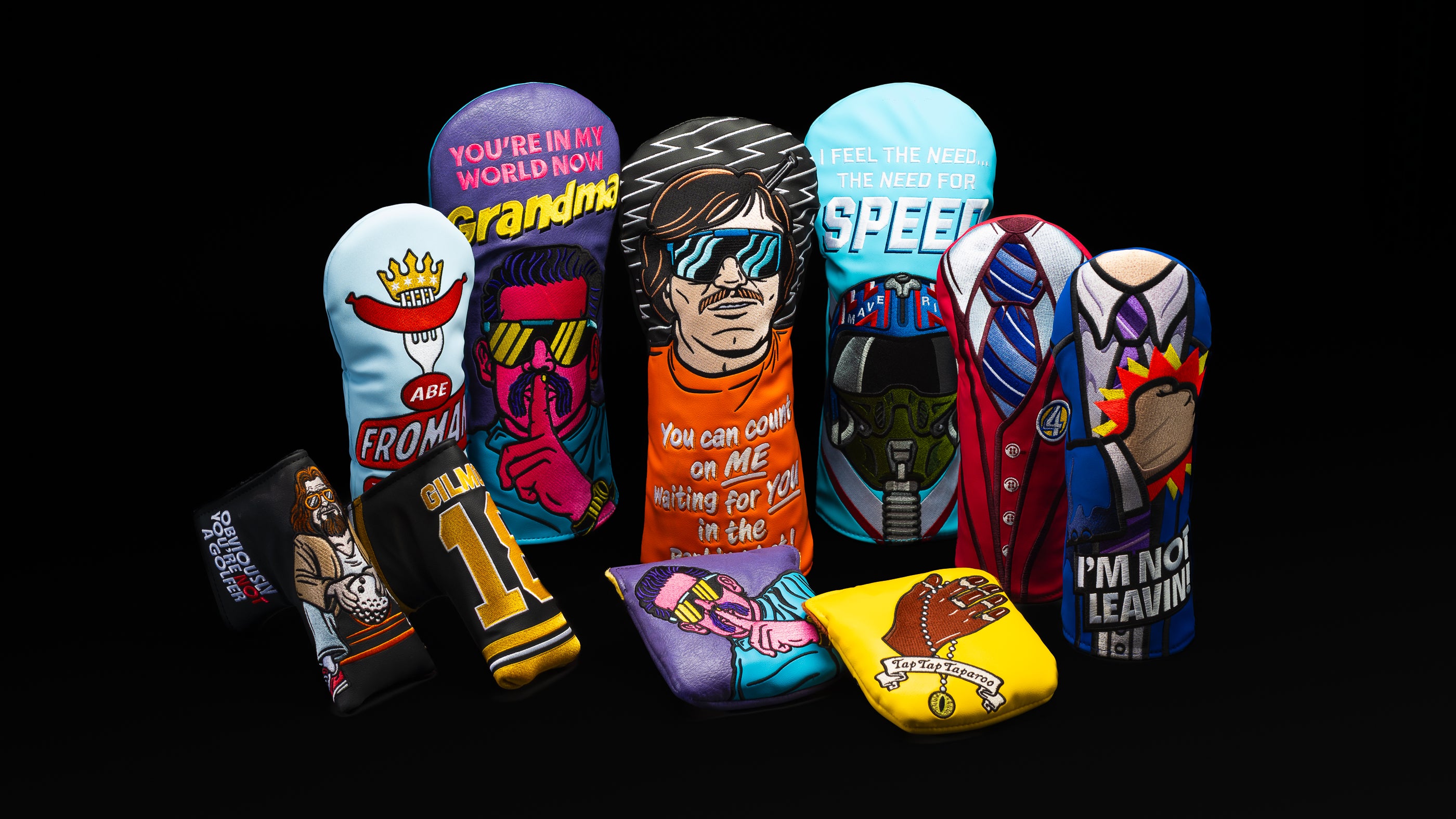 Rewind Golf now available featuring officially licensed movie themed golf headcovers.