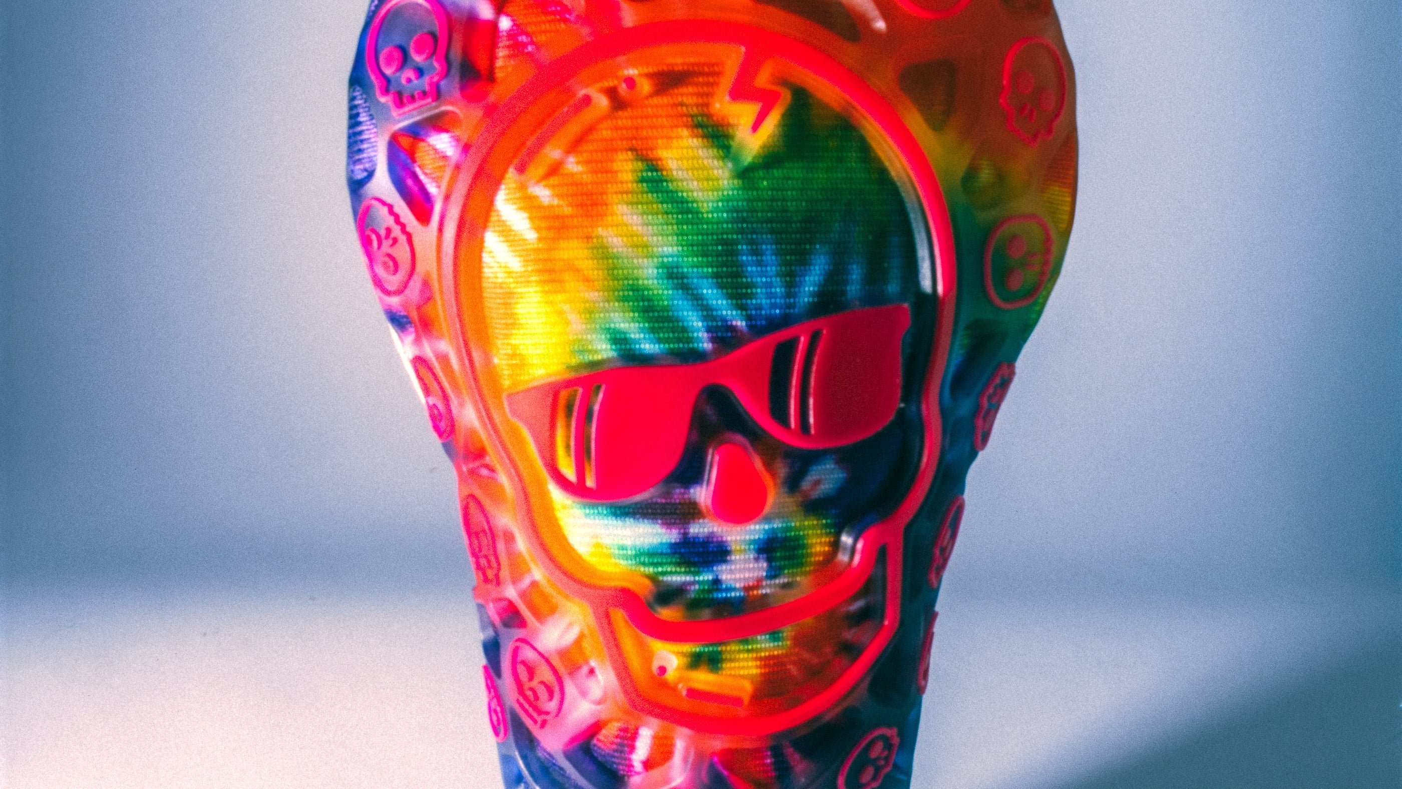 SWAG Golf tie-dye golf headcovers and putter collection.